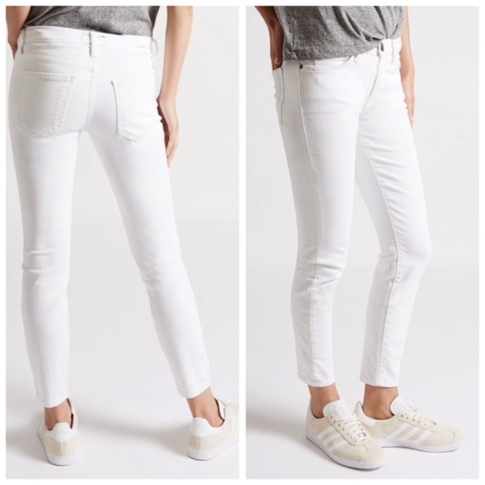 CURRENT ELLIOTT Stiletto White Skinny Crop Jean 26